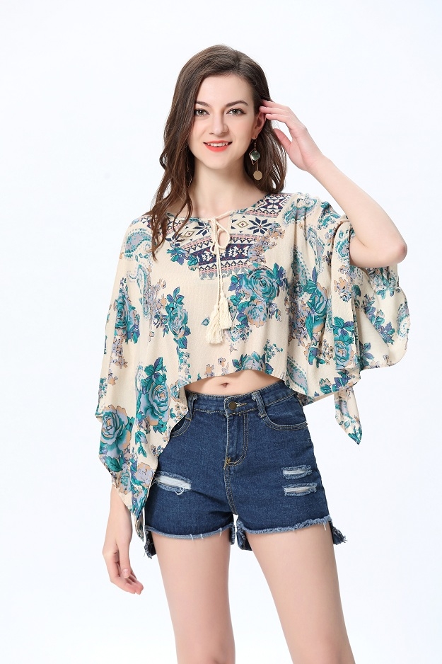 Florwer Print Tops TS228